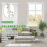 Vista 5 de Clips de cenefa de canal oculto de 1-7/8 pulgadas para cenefa con una ranura en la parte posterior (24 unidades)