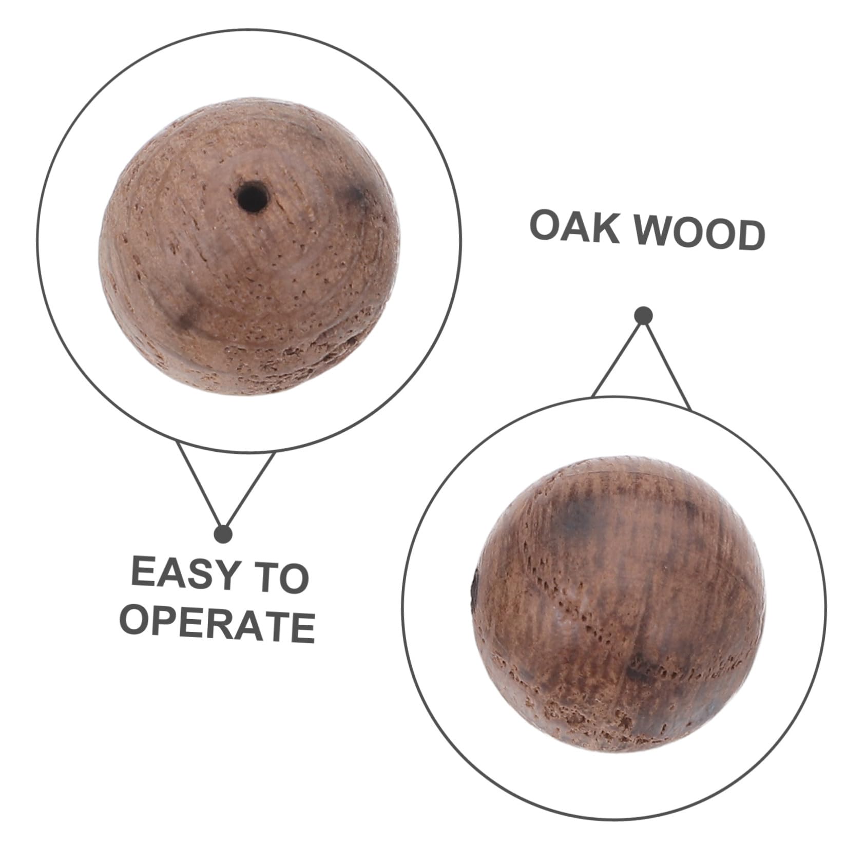 Toyvian Perle di Legno di Quercia Tostate Pesanti 1 Sacchetto per Aromatizzare e Migliorare Whisky e Vini in Infusione per Produzione Domestica di Distillati