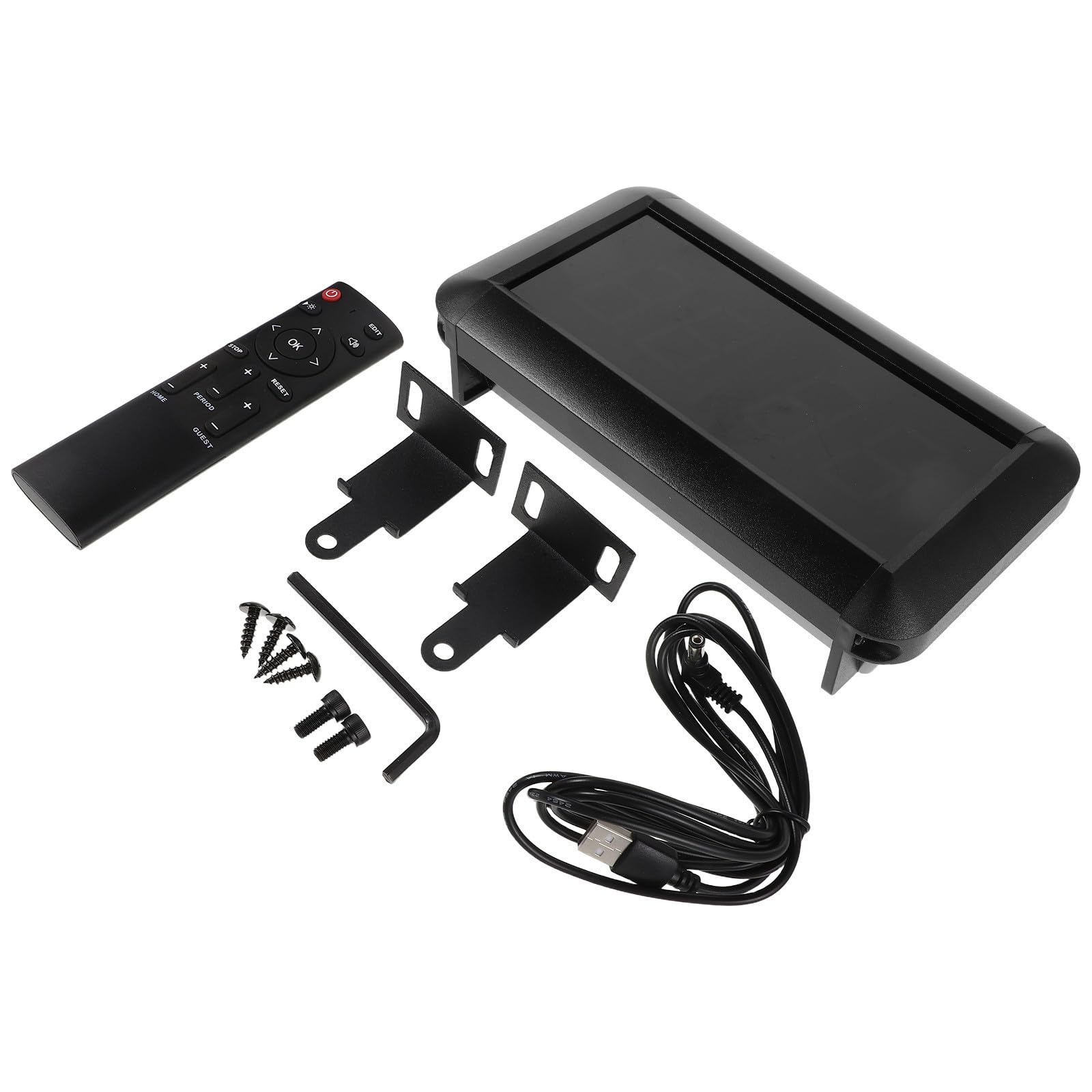 Veemoon Tabellone Struttura Punteggio Portatile Elettronico con Telecomando in Lega Alluminio Sottile Display LED Chiaro di Sport All'aperto e Serate di Gioco
