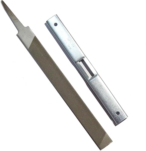 Miniatura 5 de Medidor de profundidad + kit de archivo plano, afilador de sierra de cadena para motosierra general, herramienta de afilado Stihl Guía de archivo