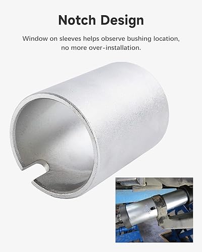 Miniatura 6 de Juego de 26 piezas de manguito universal de presión y tracción, juego de herramientas de instalación y extracción de bujes, kit de herramientas de