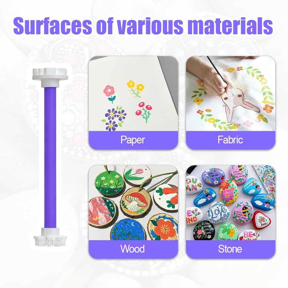 Set di 40 punteggiature floreali con 20 disegni per scrapbooking, creazione di biglietti, diario fai da te