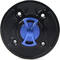 Vista 3 de GZYF 1 unids azul Keyless Twist off combustible tanque tanque cubierta para Kawasaki Ninja 400 650 Z900 Versys 1000