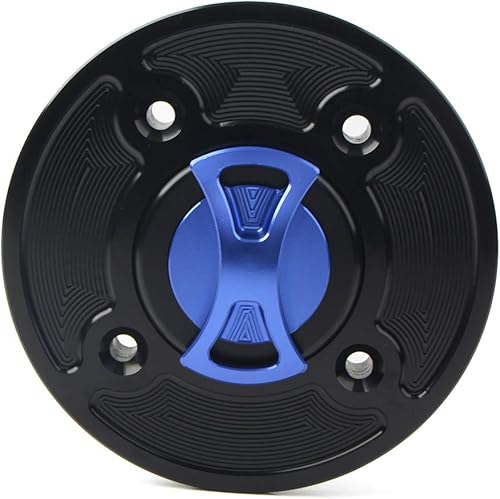 Miniatura 3 de GZYF 1 unids azul Keyless Twist off combustible tanque tanque cubierta para Kawasaki Ninja 400 650 Z900 Versys 1000