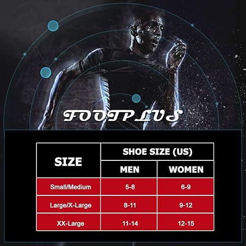 Miniatura 3 de FOOTPLUS Calcetines unisex de compresión de cobre para la circulación y el arco de la fascitis plantar, calcetines de tobillo para