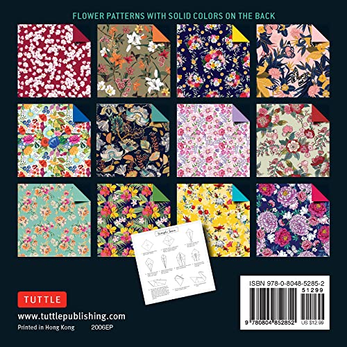 Origami Paper 500 Sheets Flower Patterns 6 (15 CM): Tuttle Origami Paper: Double-Sided Origami Sheet