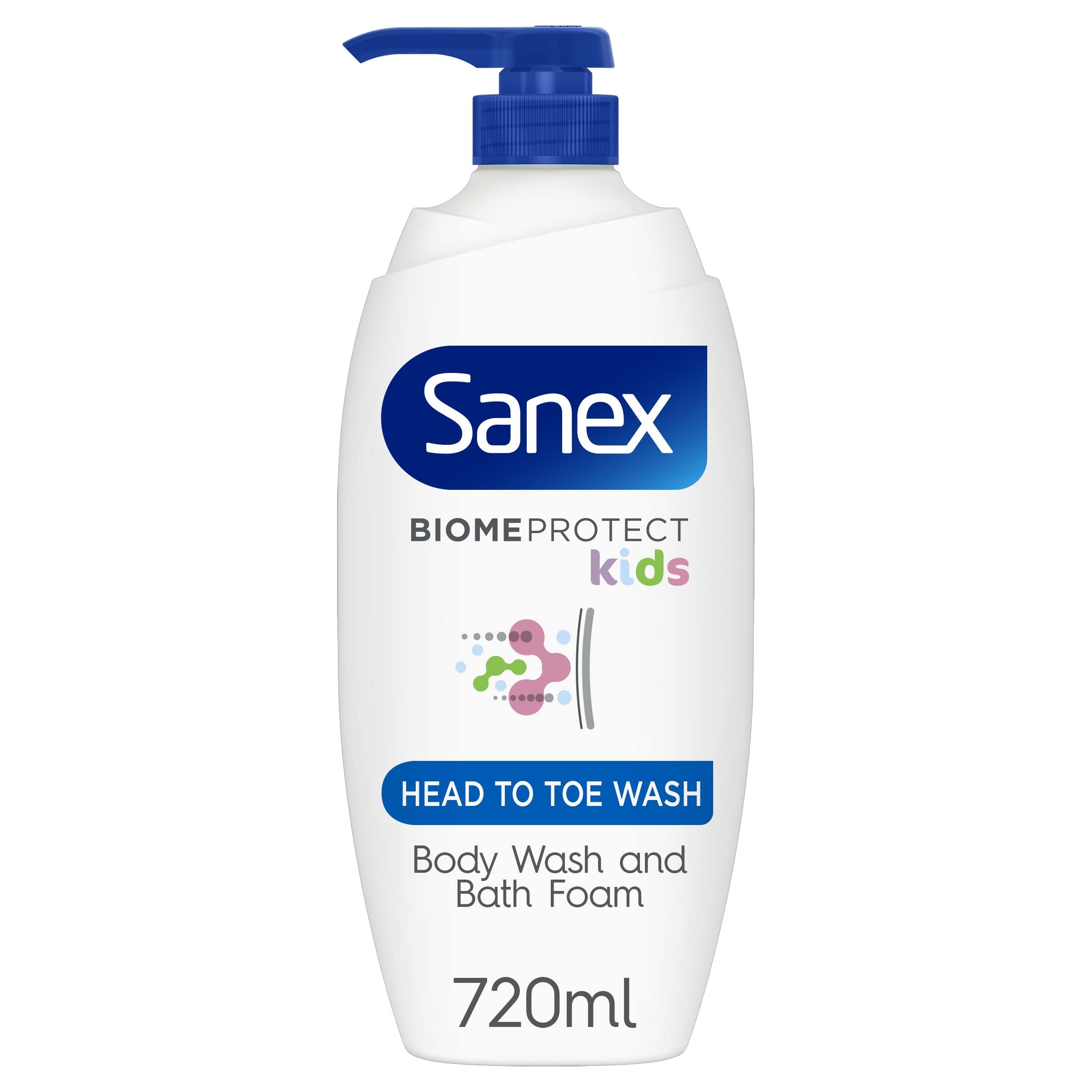 Buy Sanex BiomeProtect Kids Head to Toe Wash 720ml, Gently Cleanses