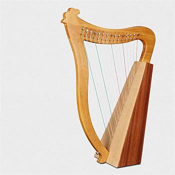 ハープ 19弦　ブラウン Amazon.co.jp: 小型ハープポータブル楽器15、19弦ハープ、音楽