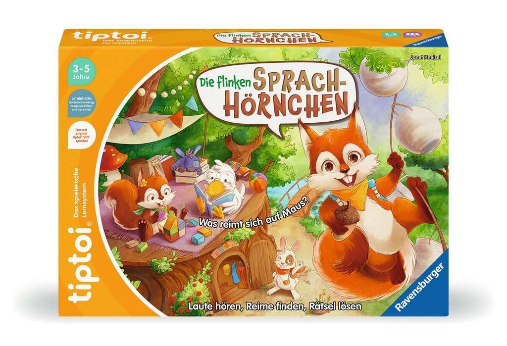 Ravensburger 00203 tiptoi Game - The Nimble Voice Squirrel - Educational Game from 3 Years, for 1-4 Players, Game from 3 Years