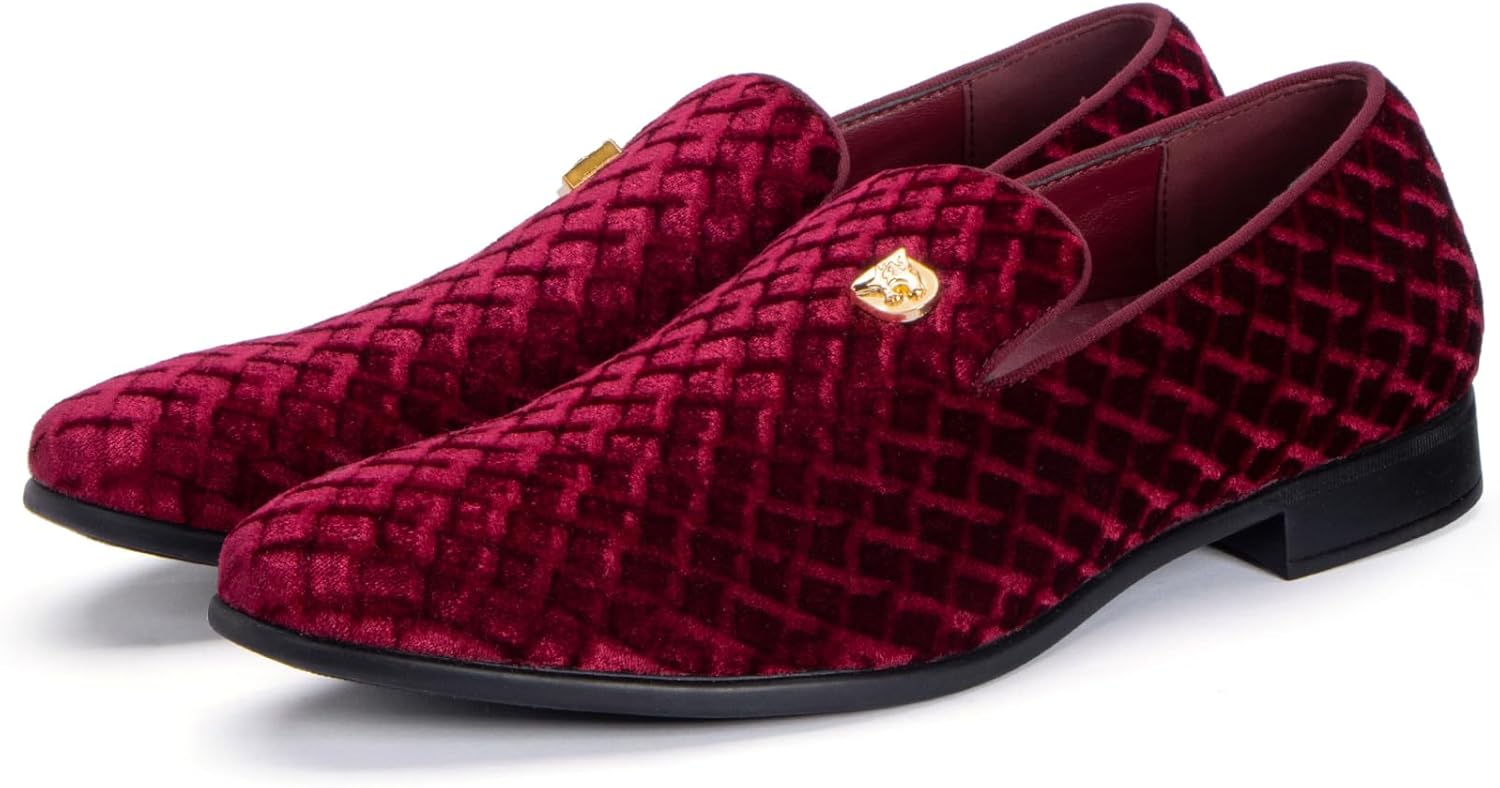 Men's Velvet Loafer - Comfortable Slip-on Design