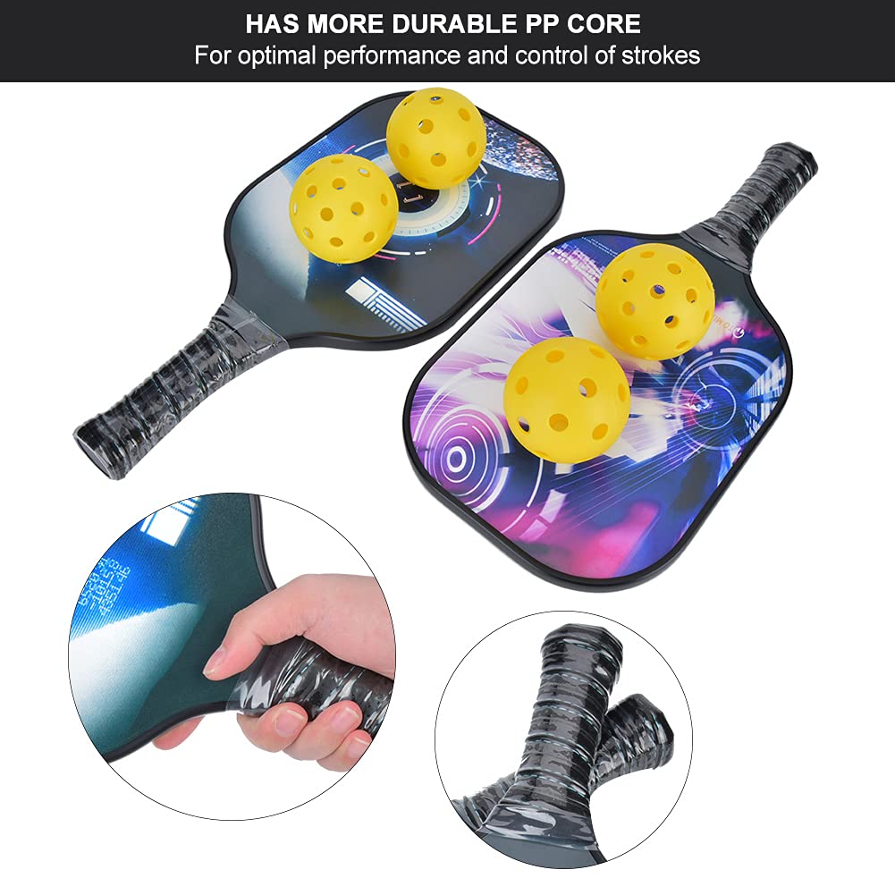 2個セット ピックルボール パドル　ボール　ケース　カーボンの質感　Am imgrc0127609933.jpg