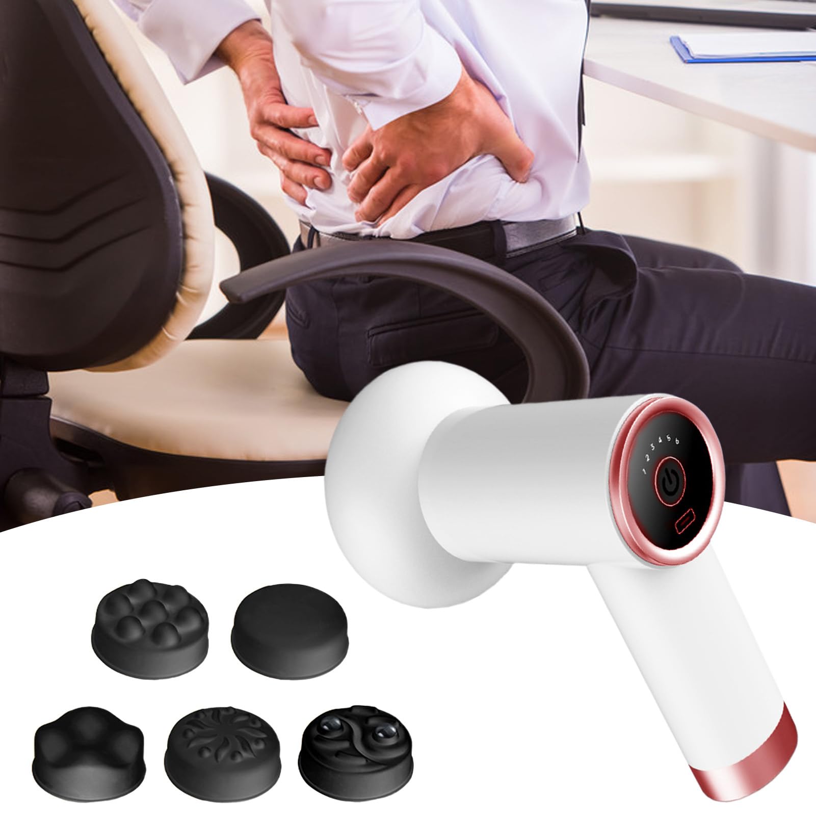 Masajeador Anticelulítico Masajeador Reductor De Celulitis | Rodillo Eléctrico Modelador con 5 Cabezales para Masajes en Abdomen, Espalda, Muslos y Piernas