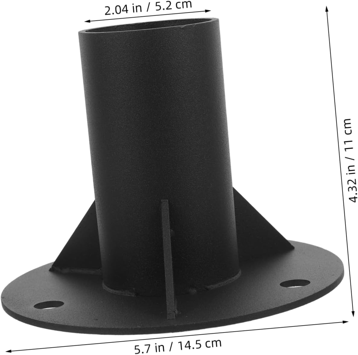 Unomor Mailbox Mounting Bracket Flange Base Inner Diameter Heavy Duty Metal Post Base for Fence Deck Railing and Mailbox Installation Reliable Elegant Design for Versatile