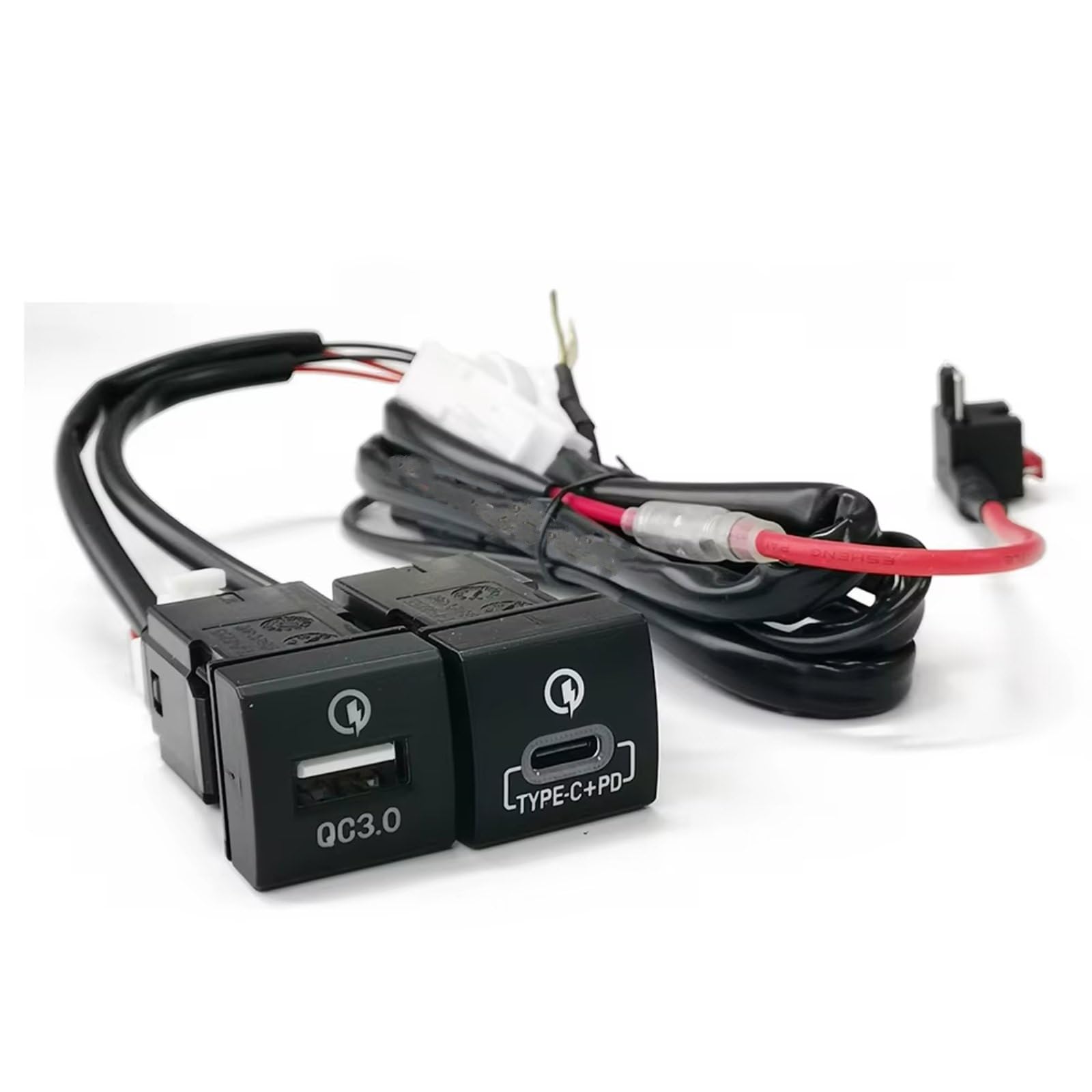 Porta USB Center Compatibile Con Toyota Per Prado 2018-2022 Auto QC3.0 Per Tipo C PD Doppia Per Presa Ricarica Presa Ricarica Porta USB