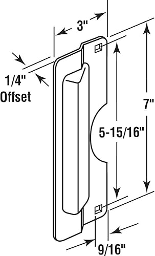 Miniatura 10 de Prime-Line Products U 9503 - Tapa de la placa protectora de cerrojo, U 9500