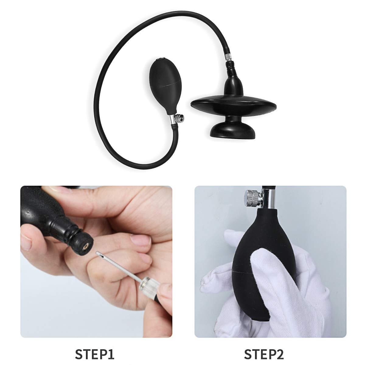 BDSMAGE Bâillon Gonflable Réglable en Silicone, SM Jouet Sexuel Bâillon Gonflable Imperméable for Hommes Femmes Couple