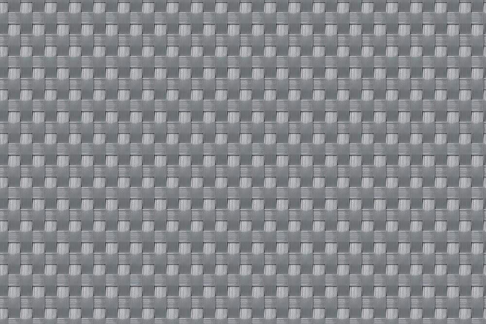 Sellon24® PE-Rattan Balkonverkleidung Balkonbespannung Sichtschutz Windschutz Matte für Balkon Terrasse Garten (17,99€/m2) (RD17 Silber Grau, 110)
