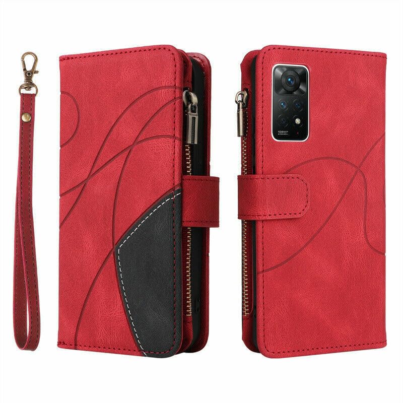 Étui portefeuille iPhone et Galaxy S23 en cuir durable avec fermeture aimantée