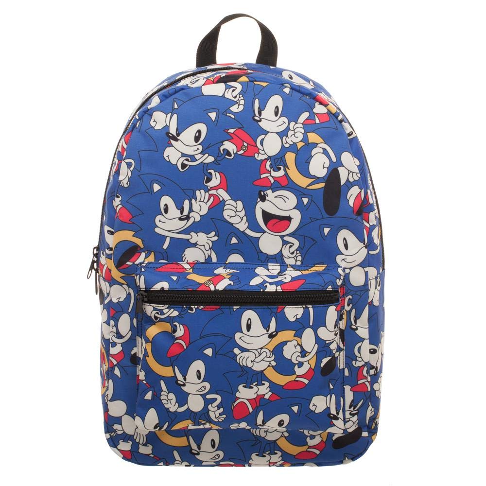 BioworldSonic The Hedgehog Backpack, fits A4 with internal padded laptop/tablet pouch, Blue, Onesize