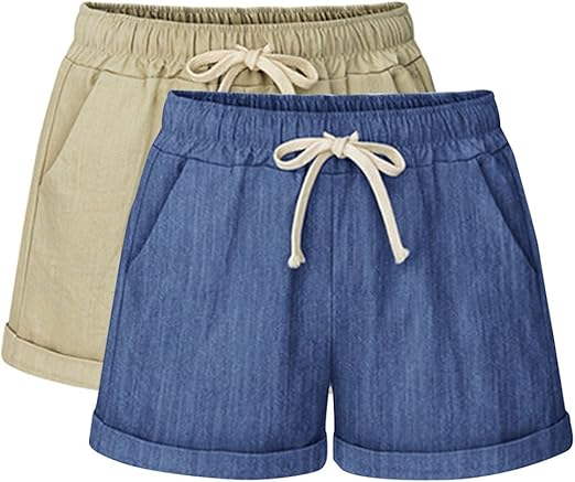 linen shorts amazon
