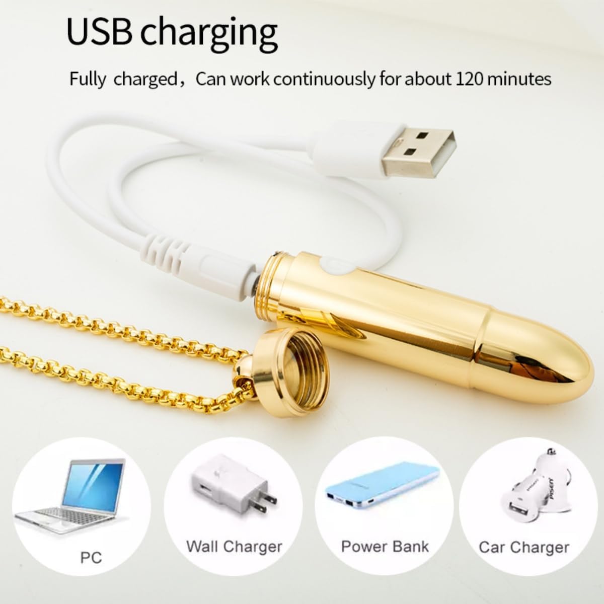 Long Initial Pendant Necklaces for Women,Sexy Personalized Bar Y-Necklaces for Men for Gifts, Rechargeable 2-In-1 Pendant Necklace for Wife Girlfriend
