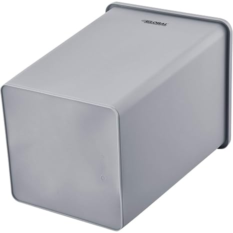 Global Industrial Square Plastic Garbage Can, Open Top, 55 Gallon Capacity