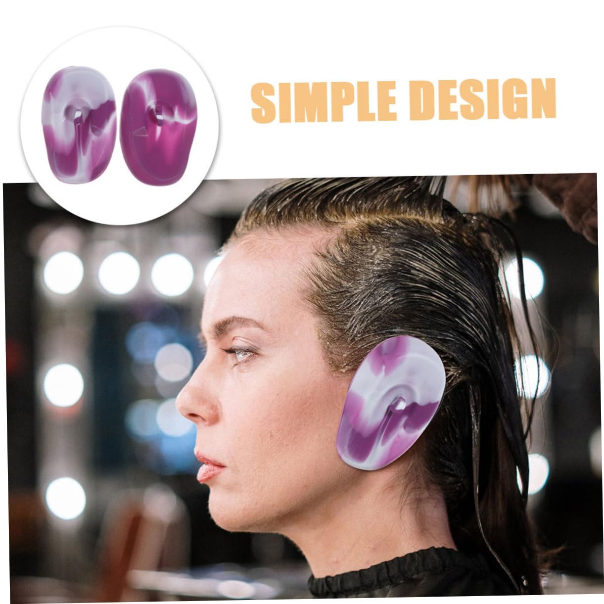 FOMIYES 12 Pares orejeras para teñir el cabello cubre orejas tinte de oreja protector auditivo auditivos ear buds cubre oídos reutilizables protector de orejas gel de sílice