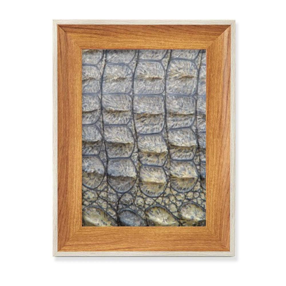 Cadre de photo en bois de bureau Croco Conception Abstraite peinture tableau art