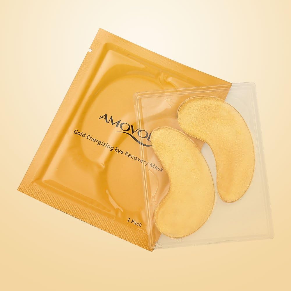 Luxury Gold Eye Firming Mask, Intensive Recovery Under Eye Patches, Premium Gifts for Women (1 Pair)