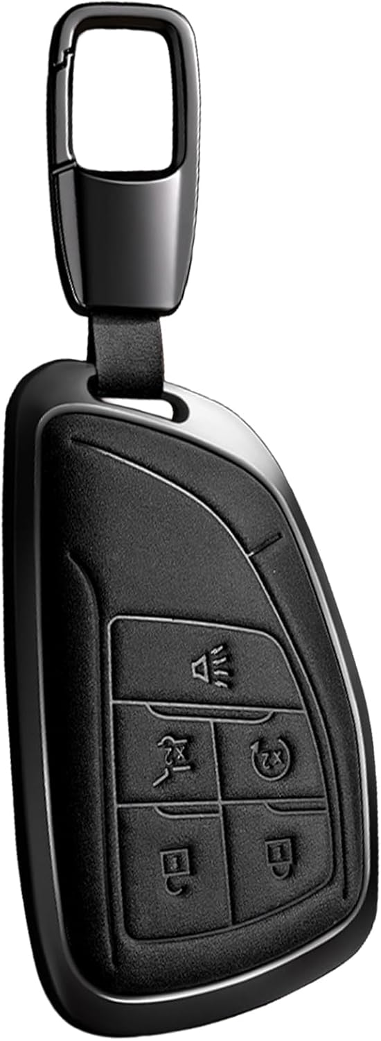 Key Fob Cover for 2022-2025 2026 Silverado 1500 Sierra 1500, 2024-2026 Silverado Sierra 2500HD 3500HD Buick Equinox (D5-Black)