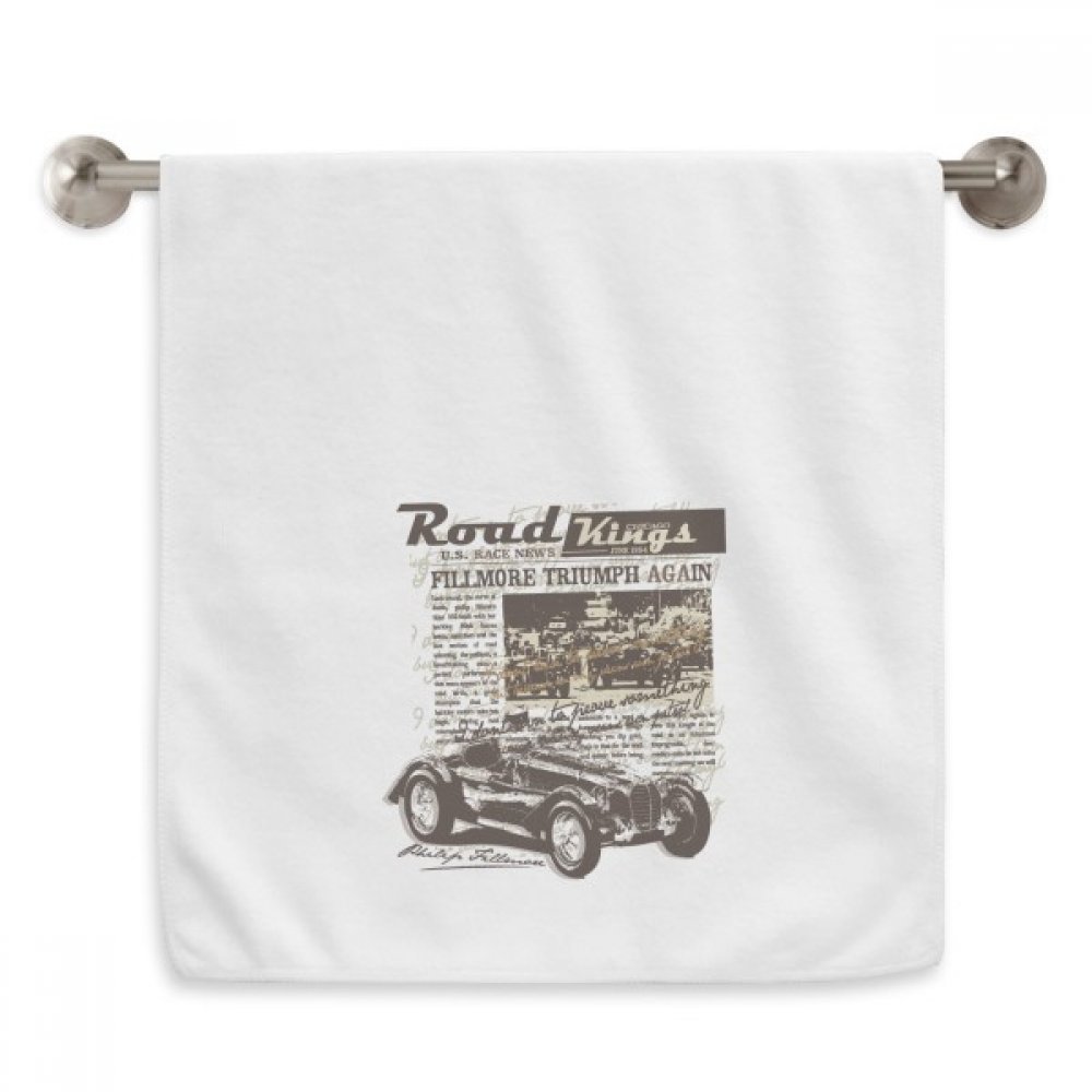 Serviette moelleuse Classic Cars finie la peau irritée au séchage