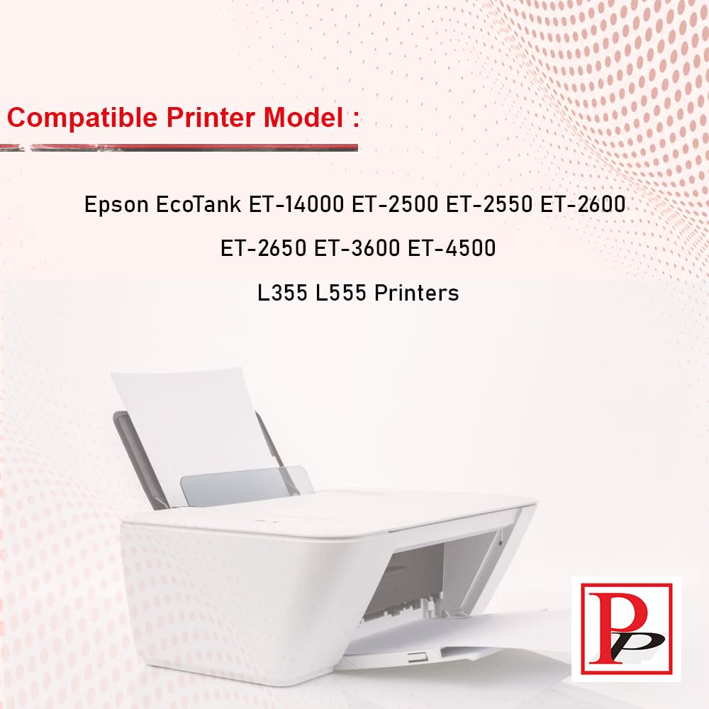 PerfectPrint - Cartucce stampante, per Epson L300, L355, L365, L555, ET-14000, ET-4500, ET-2500, ET-2550 (nero/ciano/magenta/giallo, confezione da 5)