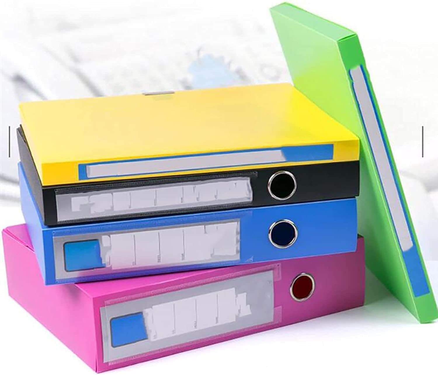 Aktenordner 5 Bunte Aktenhalter Dokumentenboxen Faltakten-Aufbewahrungskoffer Organizer Für Schulbüro Mappe Organizer