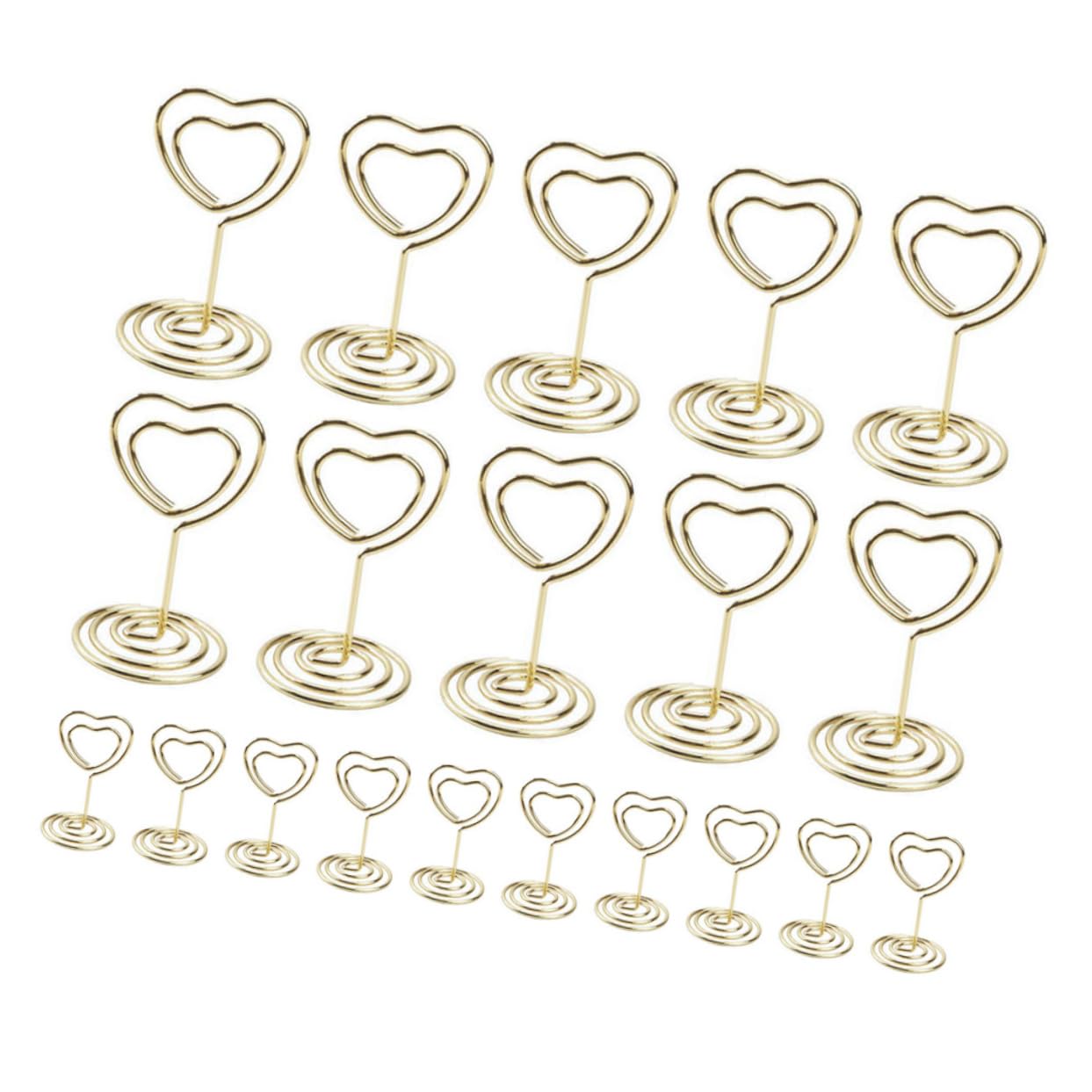 NAMOARLY 20Pcs Picture Holders Clips Standing Memo Clips for Table Number Card Display Birthday Place Card Holders and Portable Design for Weddings Parties and Office