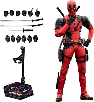 JAMRYSE ZD Toys Wolverine Action Figure, Movie Collectible Edition, 1/10 Scale Full Set Articulated Figure, 7 Inches Deadpool