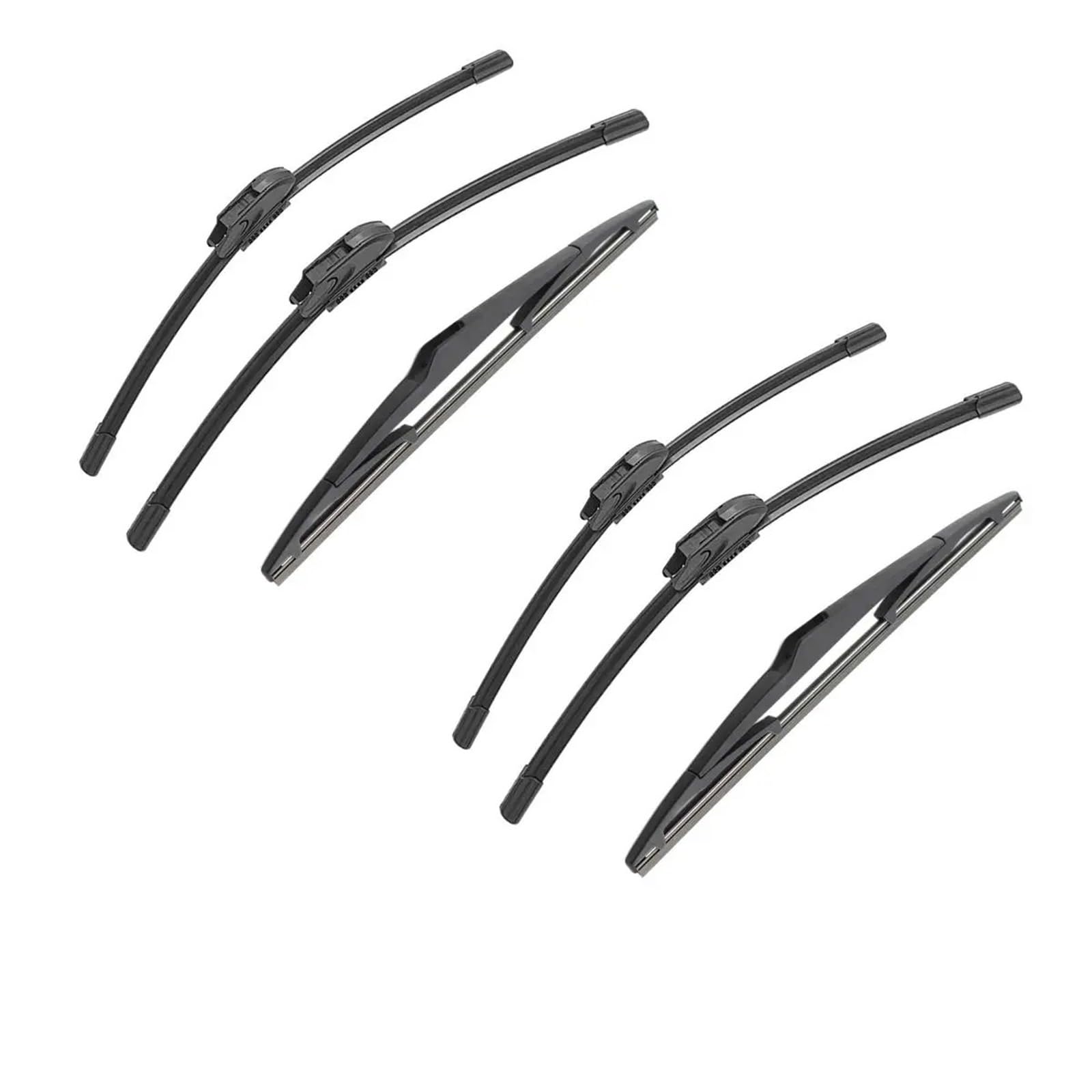 Conjunto Limpiaparabrisas Escobillas Limpiaparabrisas Delanteras Traseras Para Captur Para Kaptur 2013-2016 Accesorios Para Coche 1/2/3/4/6 Unidades Parabrisas Ventana Escobillas(6 PCS)