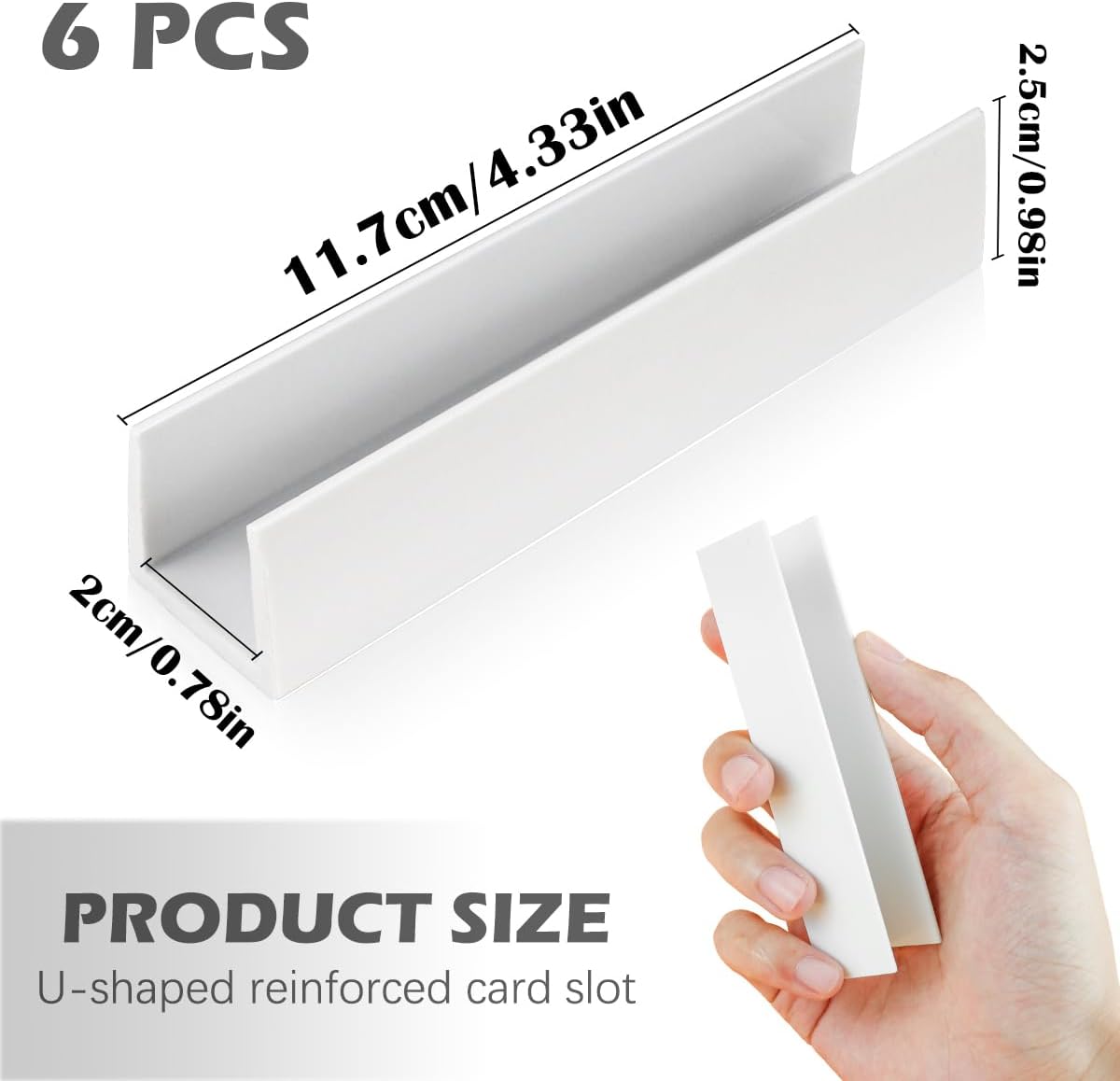 6PCS U-Shaped Portable Reinforcement Chute Accessory Fence Reinforcement Chute for Pet Gate Stairs Dog Gate