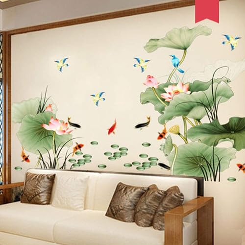 Miniatura 10 de Calcomanías de pared florales de mariposa de flores azules, calcomanías de pared para manualidades, murales, despegar y pegar, extraíble