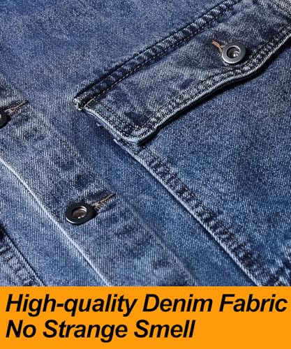 Men's Denim Vest Gilet Casual Vintage Biker Sleeveless Jacket Cowboy Jeans Waistcoat Retro Photography Outerwear4