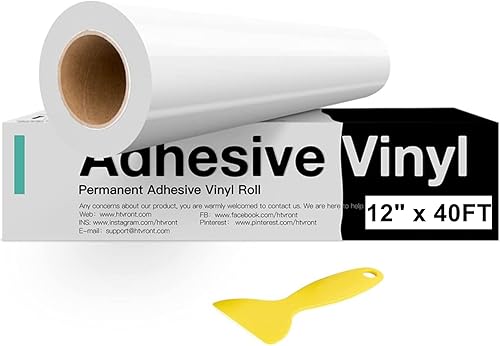 Miniatura 142 de Vinilo para Cricut – Juego de hojas de vinilo adhesivas permanentes – Hojas de vinilo de 12 x 12 pulgadas / 30.48 x 30.48 cm. y hojas de cinta de 12