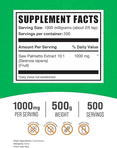 Vista 2 de BulkSupplements. com Saw Palmetto Extract - Saw Palmetto Powder - Saw Palmetto for Men - Saw Palmetto Supplement Saw Palmetto - Saw Palmetto for