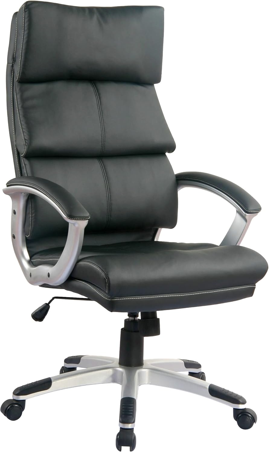 TygerClaw Modern High Back Leather Office Chair TYFC2208, Black