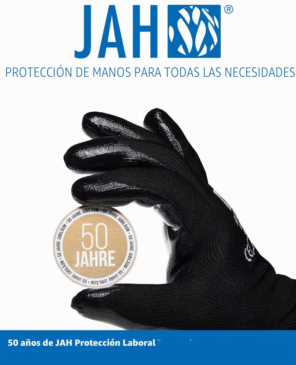 JAH guantes de algodón de doble capa – protección extra y confort para personas alérgicas, embalaje y manipulación