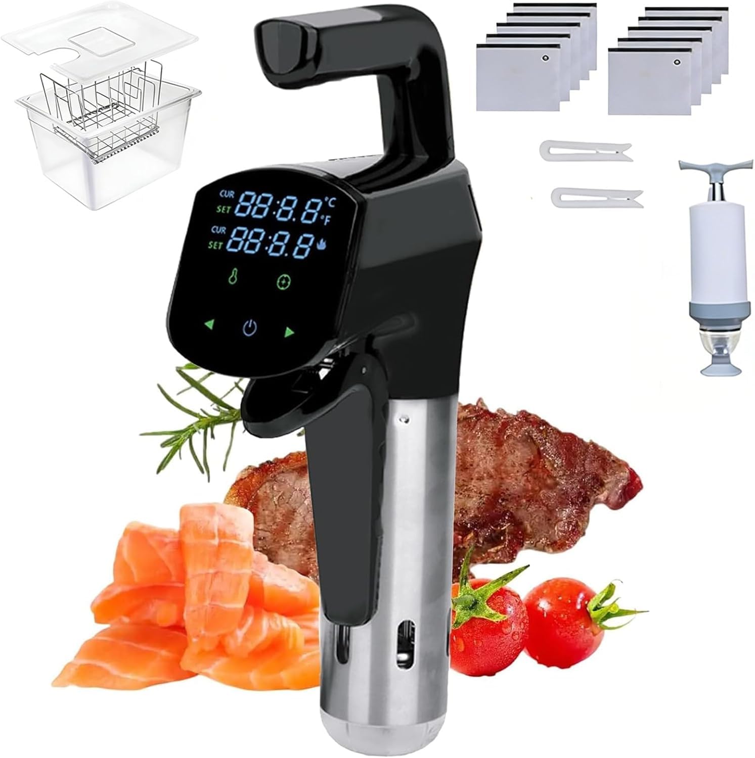 GYKOZY Immersion Circulator with Precise Temperature Control, Timer, and Design for Sous Vide Cooking