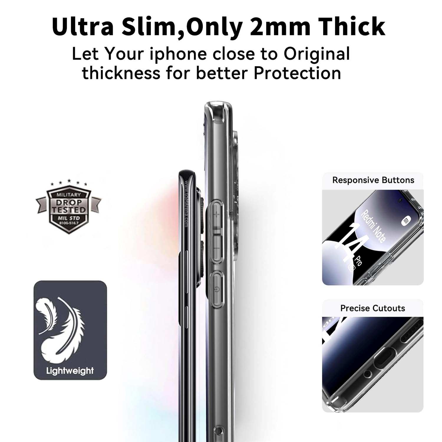 Cover per Xiaomi Redmi Note 14 5G Custodia Magnetica Flip