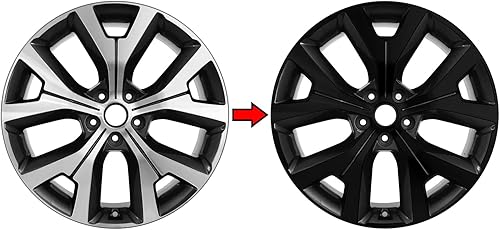 SlickMod Revestimiento de vinilo opaco Chrome Delete para Hyundai Palisade 2020-2022 Llanta de rueda de 20 pulgadas (negro brillante)