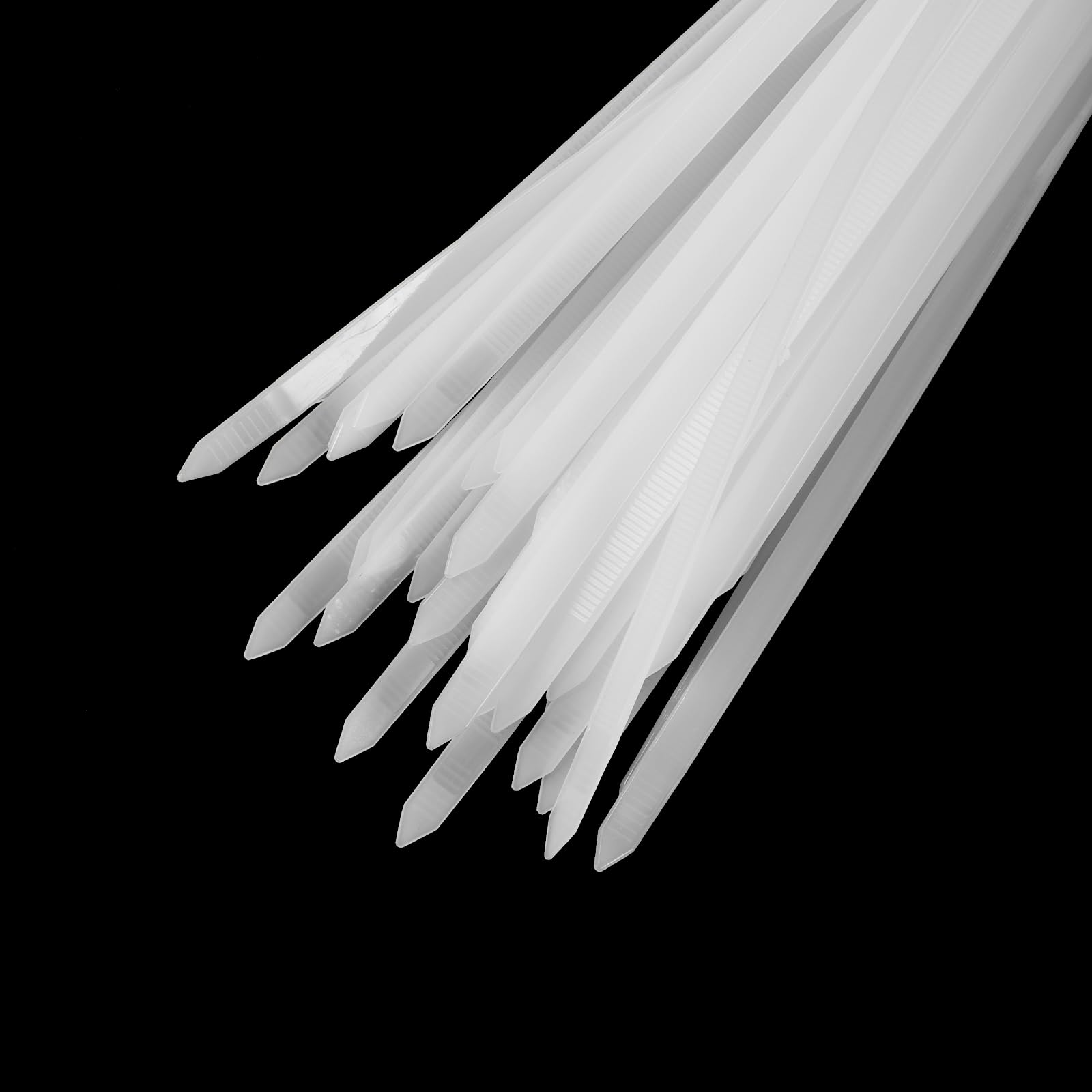 QUARKZMAN 50pz Fascette Stringicavo in Nylon Extra Lunghezza 100cm/39" 176 Lbs 10mm Auto-Bloccanti per Gestione Cavi, Bianche