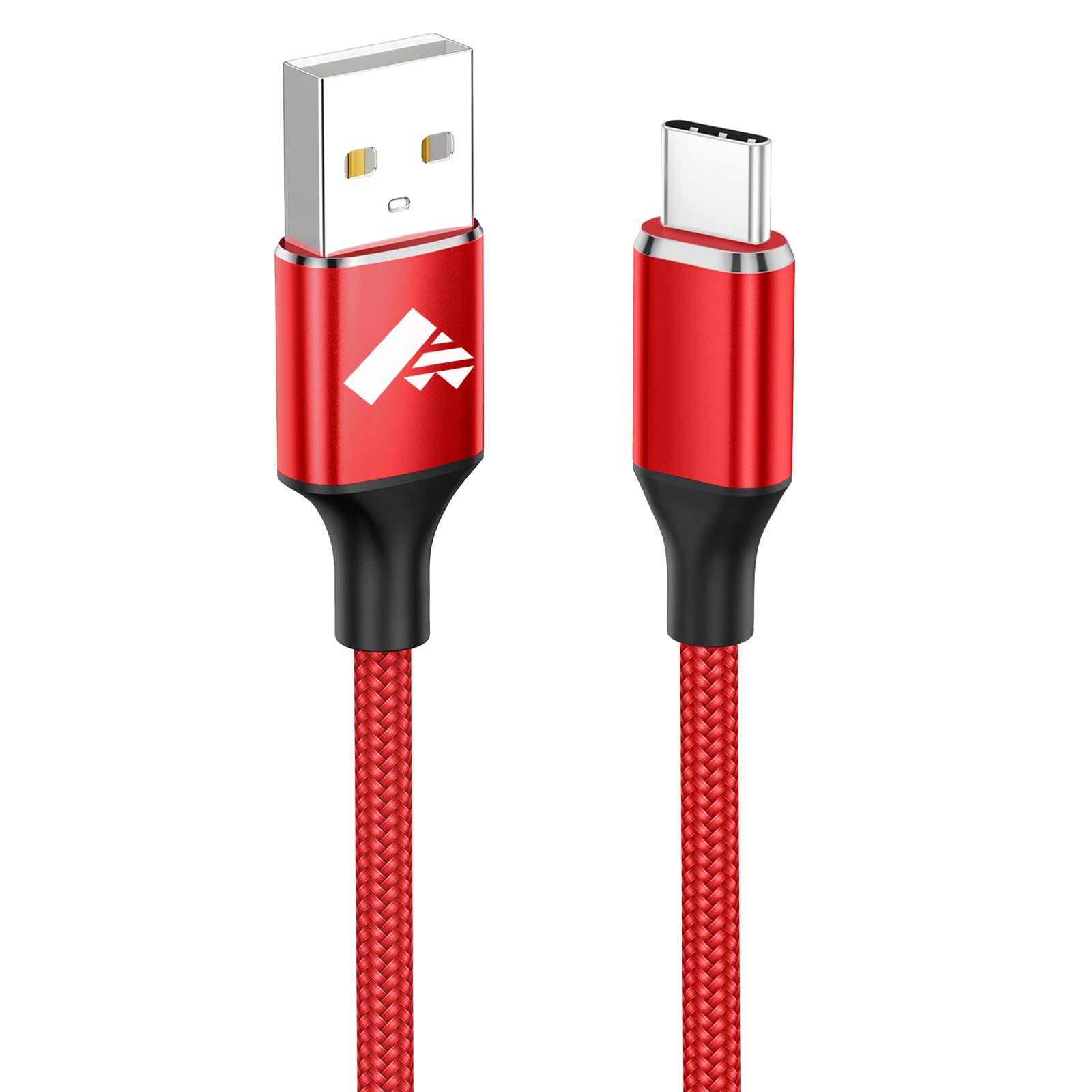 Cavo USB Type-C 1.8M, Cavetto USB Cellulare C Ricarica Rapida Filo Caricatore USBC Nylon Caricabatterie Carica Cavo USB USB C Per Samsung Galaxy S25 S24 S23 S22 Ultra iPhone 16 15 Pro Max Pixel, Rosso