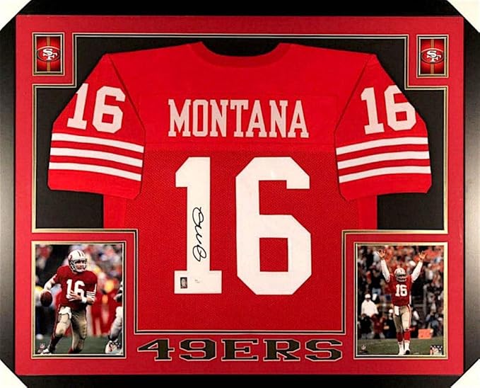 Joe montana signed jersey framed Clearance