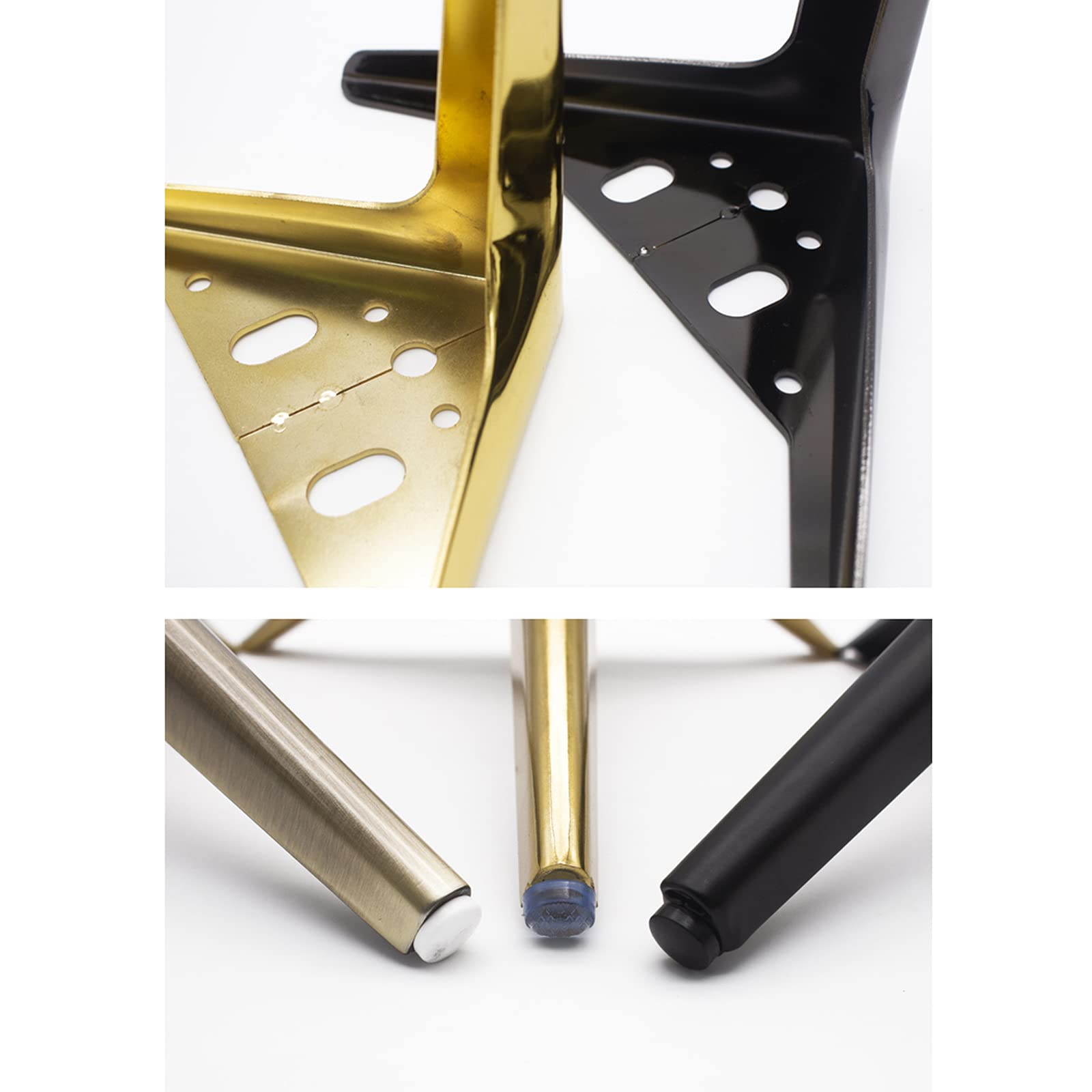 Gambe Per Divani 4 Pz Gambe per Mobili in Metallo Piedini da Tavolo,Triangolo,Sostituzione Poltrona Letto Armadio Piedini in Acciaio Laminato a Freddo,Non Arrugginisce (15cm/5.9inch,Bronze)